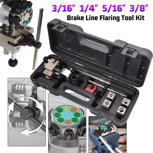 Brake line flaring tool kit - flaring,