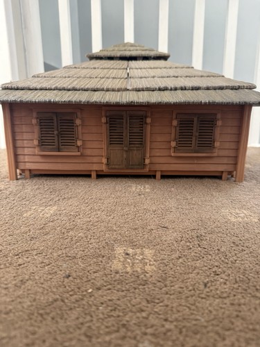 Wooden brown barn model - brown,