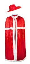 SANTA RED GLITTERING SEQUINNED
