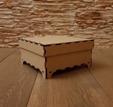 MDF Wooden 6'' x 6'' Box with