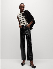 M&S Black Leather Look