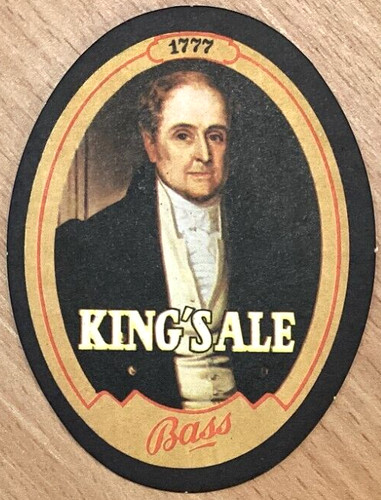 Bass king ale beer mat - bass, king's