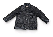 Vtg men black leather - vtg,