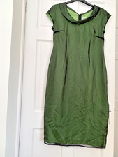 Kaliko Smart Dress S14 Black/Green Two Layer Unusual & Stylish Great Condition