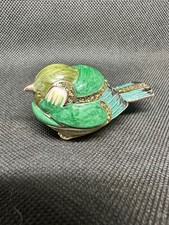 Green Robin Bird Bejewelled