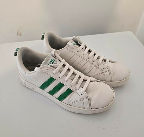 Adidas white green - green, leather