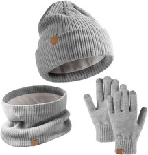 Kids Winter Hat Scarf Gloves