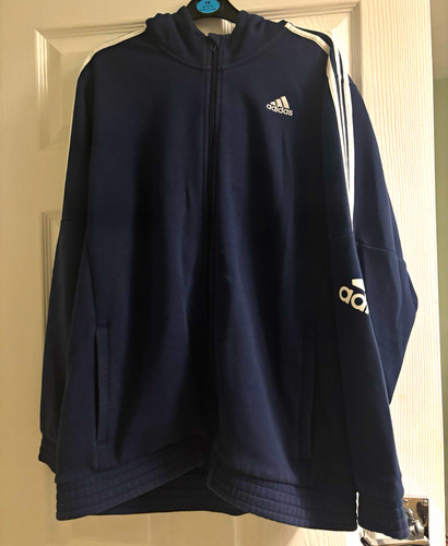 Adidas men blue full zip - blue,