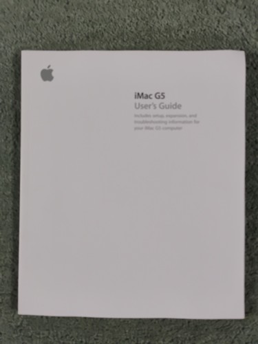 Imac user guide manual - g5,