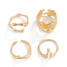 Set of 4 Ring Boho Knuckle