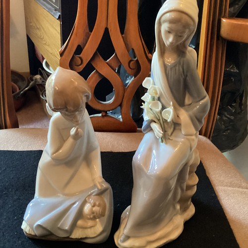 Lladro porcelain angle with - lladro,