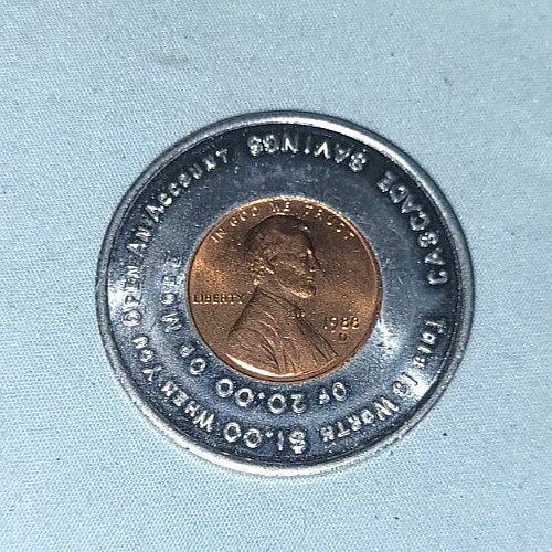 Vintage cascade savings penny - cascade,