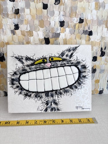 Signed cheshire cat mixed - signed, ph