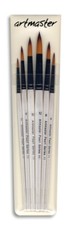 Artmaster Watercolour Paint Brush Set 6 sizes