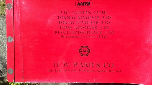 Ward 3ds lathe parts - ward,