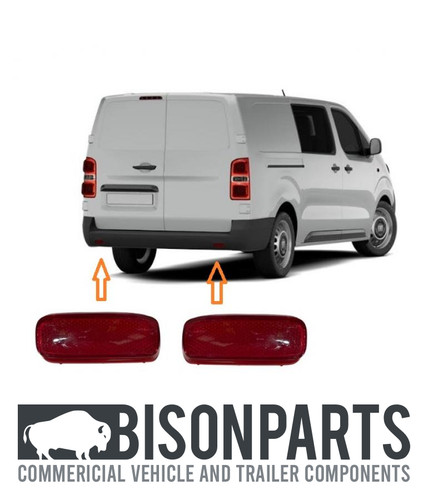Rear bumper red reflectors - reflectors, rh