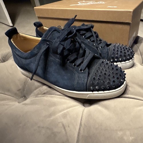 Christian louboutin blue suede - blue,