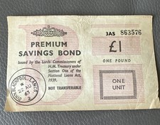 £1 Premium Savings Bond 3AS