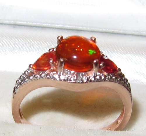 Rose gold 925 sterling - on,