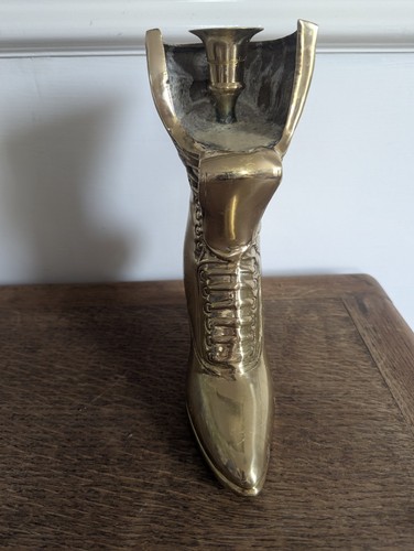 Heavy brass victorian boot - heavy,