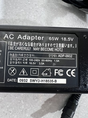 Laptop charger adapter 65w - laptop,