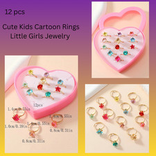 12PCS Cute   Rings Little