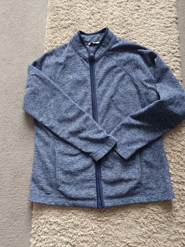 Women navy fleece zip - navy,