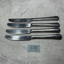 4 Royal Doulton 18/10 Stainless Steel dining Knives 9” long cutlery vintage used