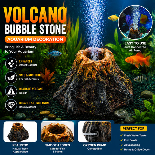 Aquarium volcano bubble stone - volcano,