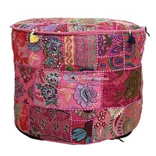 Indian Vintage Patchwork Pouf