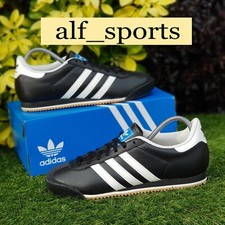 ❤ BNWB & Authentic adidas originals ® Kick K74 Black Leather Trainers UK Size 11