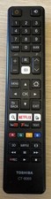 Genuine Toshiba CT-8069 TV Remote Control for 55U6663DB 32L3753DB Smart HD LEDs