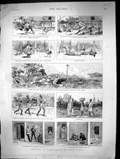 Old Print 1886 Burma Tommy