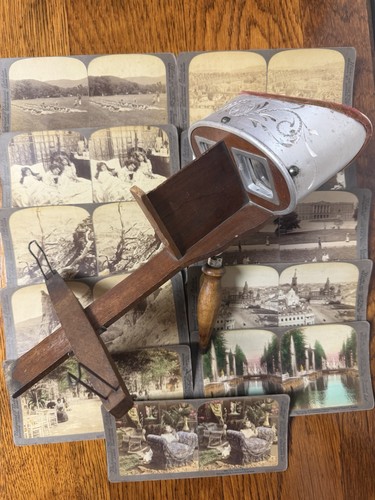 Stereoscope viewer white - c,