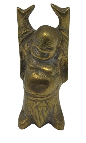 Solid brass happy buddha - solid,