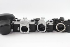 Canon AE-1 Program, Minolta X-700 & Pentax Spotmatic II SLR Film Camera Bodies