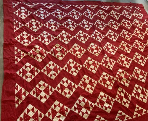 Antique patchwork quilt - antique, top