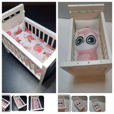 2 x Dolls House Cot Bedding