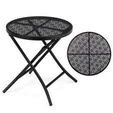 18.7" Patio Metal Round Bistro