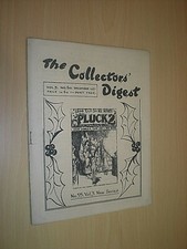THE COLLECTORS DIGEST. DEC 1951. MONTHLY JOURNAL "OLD BOYS" STORIES, BUNTER etc