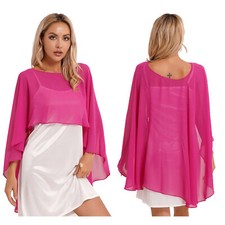 Women Chiffon Shawl Cape