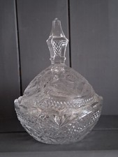 Vintage Cut Glass Covered