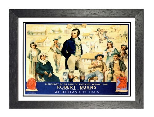 Robert burns railway - burns, vintage