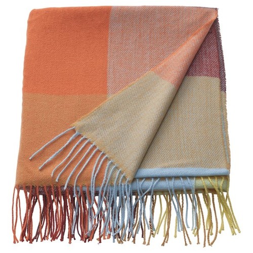 Multicolour check throw - check,