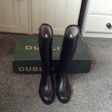 Great Girl's DUBLIN Horse Riding Boots Size 13 Wide Fit