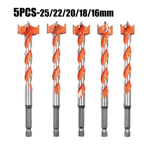 5pcs 25mm extended forstner - extended,