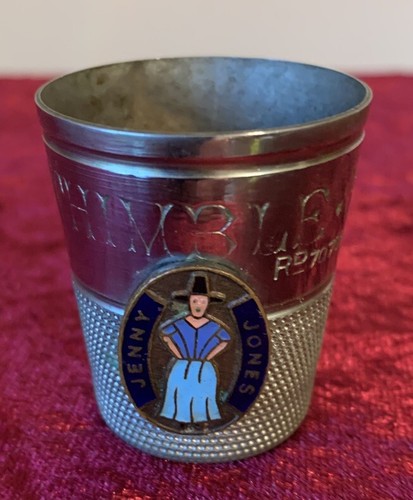 Vintage chrome enamel - &,