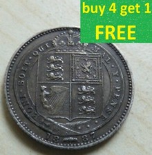 Queen Victoria 1 Shilling Silver 1837-1901 Choose your date