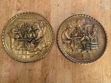 Wall Hanging Embossed Brass