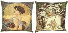 SET OF 2 MUCHA SEASONS BELGIAN